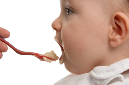 adding rice cereal to baby formula