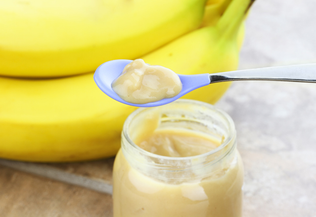 banana puree for 5 month baby