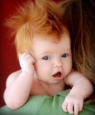 red hair newborn